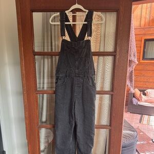 Free People We the Free Ziggy Black Overalls